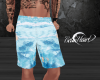 Tropical Shorts -Lt. Blu