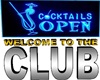 Club welcome sign