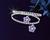 Silver&Purple Bracelet L