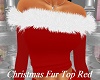 Christmas Fur Top Red