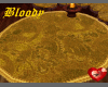BLOODY gold rug