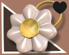 0123 White Flower Bag