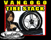 VG Tire set black alloy