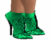 green/blk ankle boots