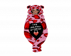 V Day Bear Heart Onesie