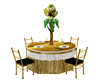 Gold & Blk Wed Table