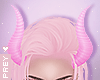 Pink Succubus Demon Horn