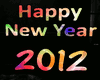 2012 Happy New Year Sign