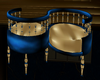 kissing chair gold blu