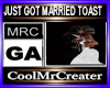 JUST GOT MARRIED TOAST