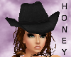 *h* Cowboy Hat Black
