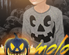 m/ Grey Pumpkin Sweater