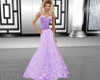 Purple Lace Top Gown