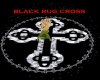 BLACK RUG W/ CROSS