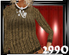 *RC*Brown Crop Sweater