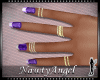 !NA Purple Nails Gold Rg