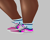Blue Pink Bunny Shoes
