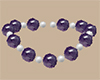 Amethyst Silver Beads