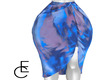 EMBX Blue Abstract Dress