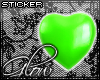 #PlasticHeart-Lime#