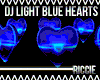 DJ Light Blue Hearts