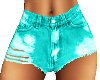 *F RLL Teal Crty Shorts