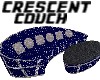 crescent couch  BLUE