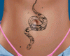 tattoo e. stomach snake