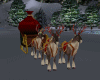 sleigh with reindeer