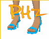 PHz ~ TD Blue Sandals