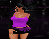 Blk Skirt w/purple belt