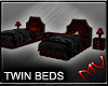 (MV) Dark  Twin Beds