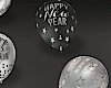 New Year Floor Balloons