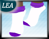 Kids white&purple socks