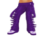 Purple suspender Pants