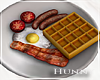 H. Waffles Eggs & Bacon