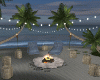 blue beach lounge + fire