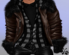 Brown fur jacket