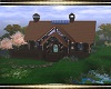 LOG CABIN WITH LAKE