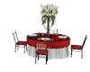 Red guest table