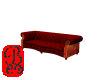 Red Library Couch