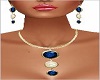 5p Sapphire Necklace Set