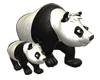 Panda Mother and Cub