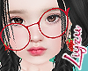 Liy Red Dizzy Glasses