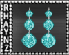 Teal Earrings