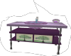 purple baby bath, animat