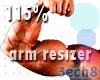 115% Arms Resizer Scaler