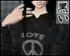 [K] Love Peace hoodie