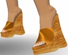 (KPR)Bronze/wood sandal