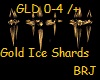 Gold Ice Shard Cross
